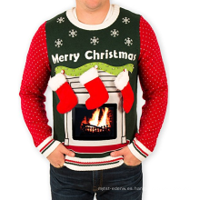 PK1856HX Unisex Ipad Tablet Fireplace Ugly Christmas Sweater